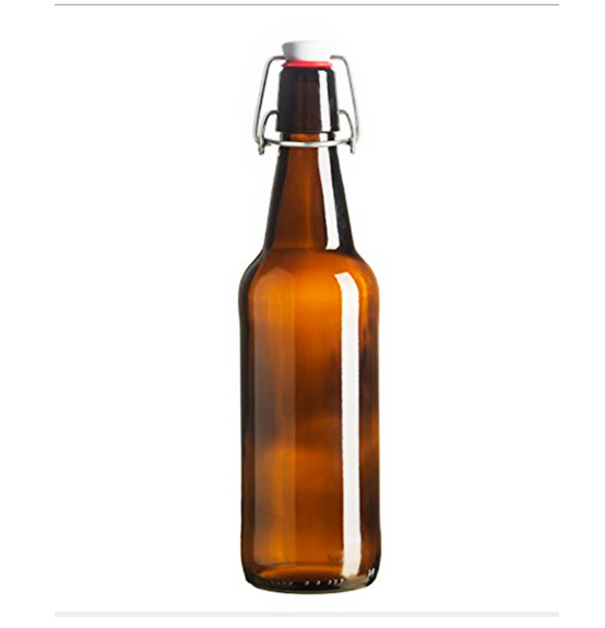 CN0628 China producer amber glass beer kombucha bottle 330ml