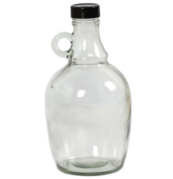 China factory 32oz clear glass growler CN 0602