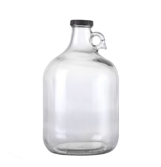 China produce 64oz clear glass growler CN 0603